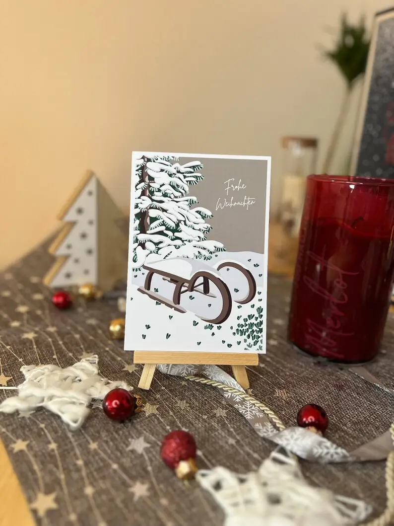 Christmas Sled Card